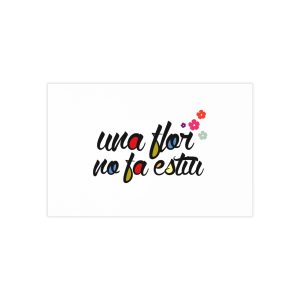 «Una flor no fa estiu» — Tarjetas de visita (100 uds.)