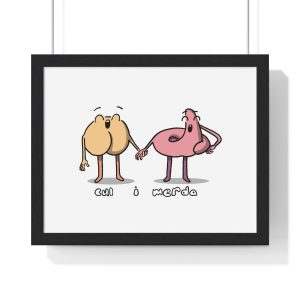 Cul i merda — Poster enmarcado horizontal