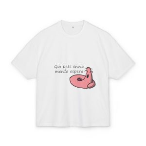 «Qui pets envia» — Camiseta box ultra gruesa
