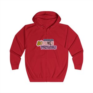 «Divendres, faves tendres» — Sudadera con capucha y cremallera