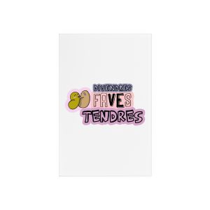 «Divendres, faves tendres» — Cartel de metacrilato con soporte