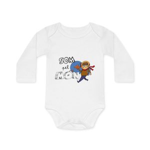 «Som pel món» — Body bebe manga larga organico