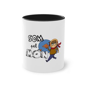«Som pel món» — Taza bicolor