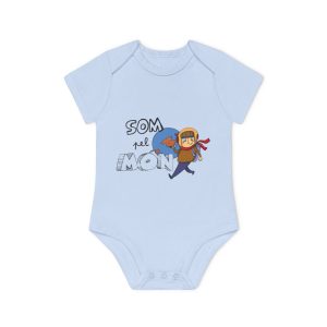 «Som pel món» — Body bebe manga corta organico