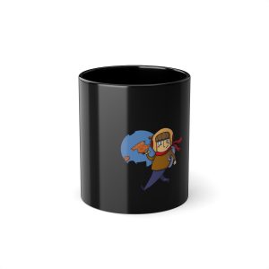 «Som pel món» — Taza negra 325 ml