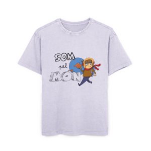 «Som pel món» — Camiseta oversize lavado acido