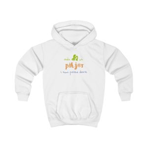 «Cada dia va pitjor i avui pareix demà» — Sudadera con capucha infantil