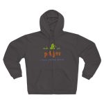 «Cada dia va pitjor i avui pareix demà» — Sudadera capucha con cremallera premium