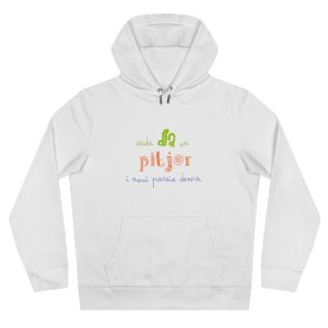 «Cada dia va pitjor i avui pareix demà» — Sudadera con capucha King