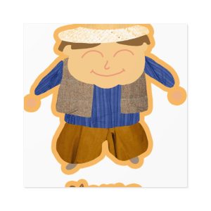 «L’amo» pages — Pegatinas laminadas cuadradas