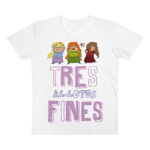 «Tres al·lotes fines» — Camiseta hombre cuello de pico Presenter