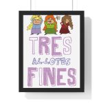 «Tres al·lotes fines» — Poster enmarcado vertical