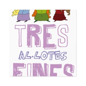 «Tres al·lotes fines» — Pegatinas laminadas cuadradas