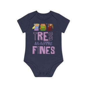 «Tres al·lotes fines» — Body bebe manga corta organico