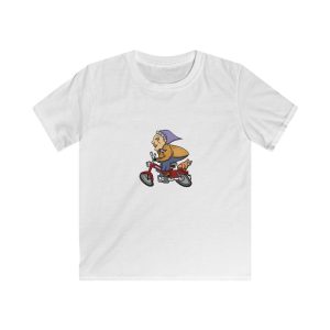 Madocoloma en bicicleta — Camiseta infantil Softstyle