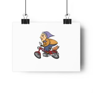 Madocoloma en bicicleta — Lamina Giclee