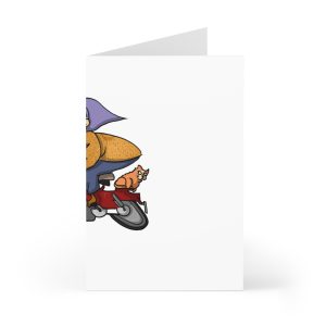 Madocoloma en bicicleta — Tarjetas de felicitacion (7 uds.)
