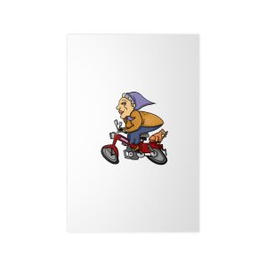 Madocoloma en bicicleta — Poster en papel fotografico