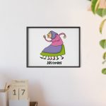 fulfilment-31298-camiseta-jaia-corema-lletres-poster-con-marco-de-madera-7