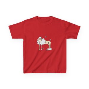 Tondra: una oveja entre nubes — Camiseta infantil algodon grueso
