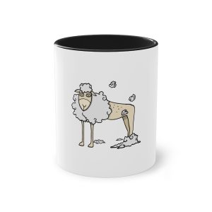 Tondra: una oveja entre nubes — Taza bicolor