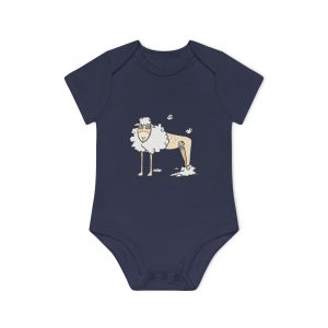 Tondra: una oveja entre nubes — Body bebe manga corta organico