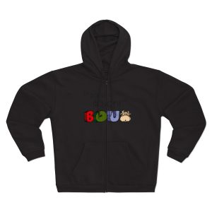 «No passis s’arada davant es bou» — Sudadera capucha con cremallera premium