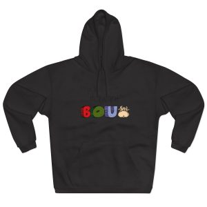 «No passis s’arada davant es bou» — Sudadera con capucha cerrada