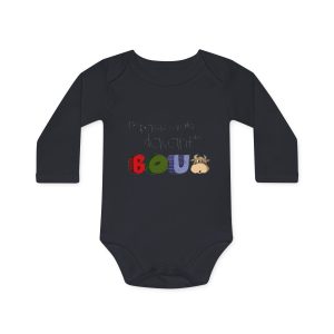 «No passis s’arada davant es bou» — Body bebe manga larga organico