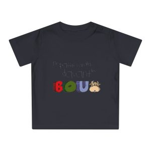 «No passis s’arada davant es bou» — Camiseta de bebe