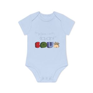 «No passis s’arada davant es bou» — Body bebe manga corta organico