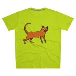 Moix – gato naranja de paseo — Camiseta hombre corte moderno