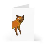 Moix – gato naranja de paseo — Tarjetas de felicitacion (7 uds.)