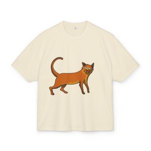 Moix – gato naranja de paseo — Camiseta box ultra gruesa