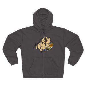 «Sadoll com porc» — Sudadera capucha con cremallera premium