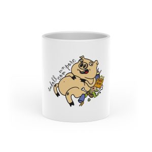 «Sadoll com porc» — Taza con asa de corazon