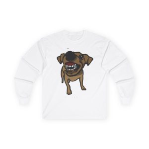 «Ca que ladra no mossega» — Camiseta manga larga