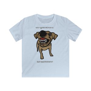 «Ca que ladra no mossega» — Camiseta infantil Softstyle
