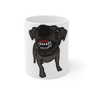«Ca que lladra no mossega» — Taza de ceramica