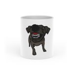 «Ca que lladra no mossega» — Taza con asa de corazon