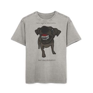 «Ca que lladra no mossega» — Camiseta oversize lavado acido
