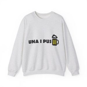 «Una i pus» cervessa — Sudadera cuello redondo