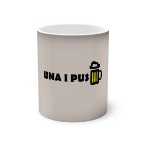 «Una i pus» cervessa — Taza magica que cambia de color