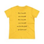«tirali cossetes cançó» — Camiseta mujer algodon medio