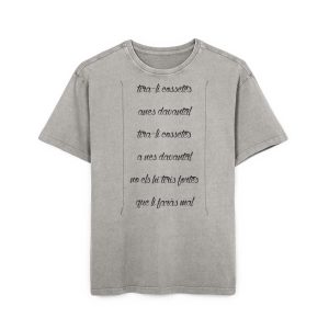 «tirali cossetes cançó» — Camiseta oversize lavado acido