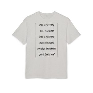 «tirali cossetes cançó» — Camiseta oversize gruesa