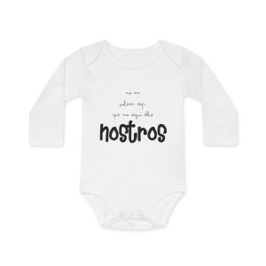 «No en volem cap que no sigui dels nostros» — Body bebe manga larga organico