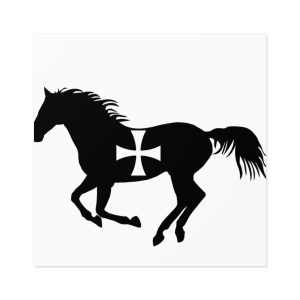 Cavall de Sant Joan — Pegatinas laminadas cuadradas