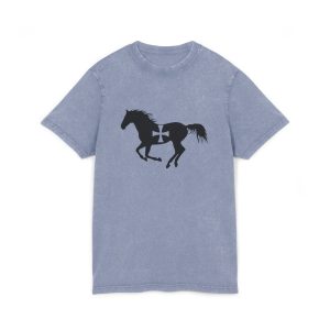 Cavall de Sant Joan — Camiseta lavado acido cuello redondo