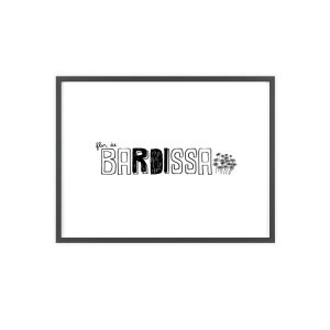 Flor de bardissa — Poster con marco de madera